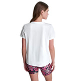 Camiseta Casual Dkny Camo Mixed Media Logo