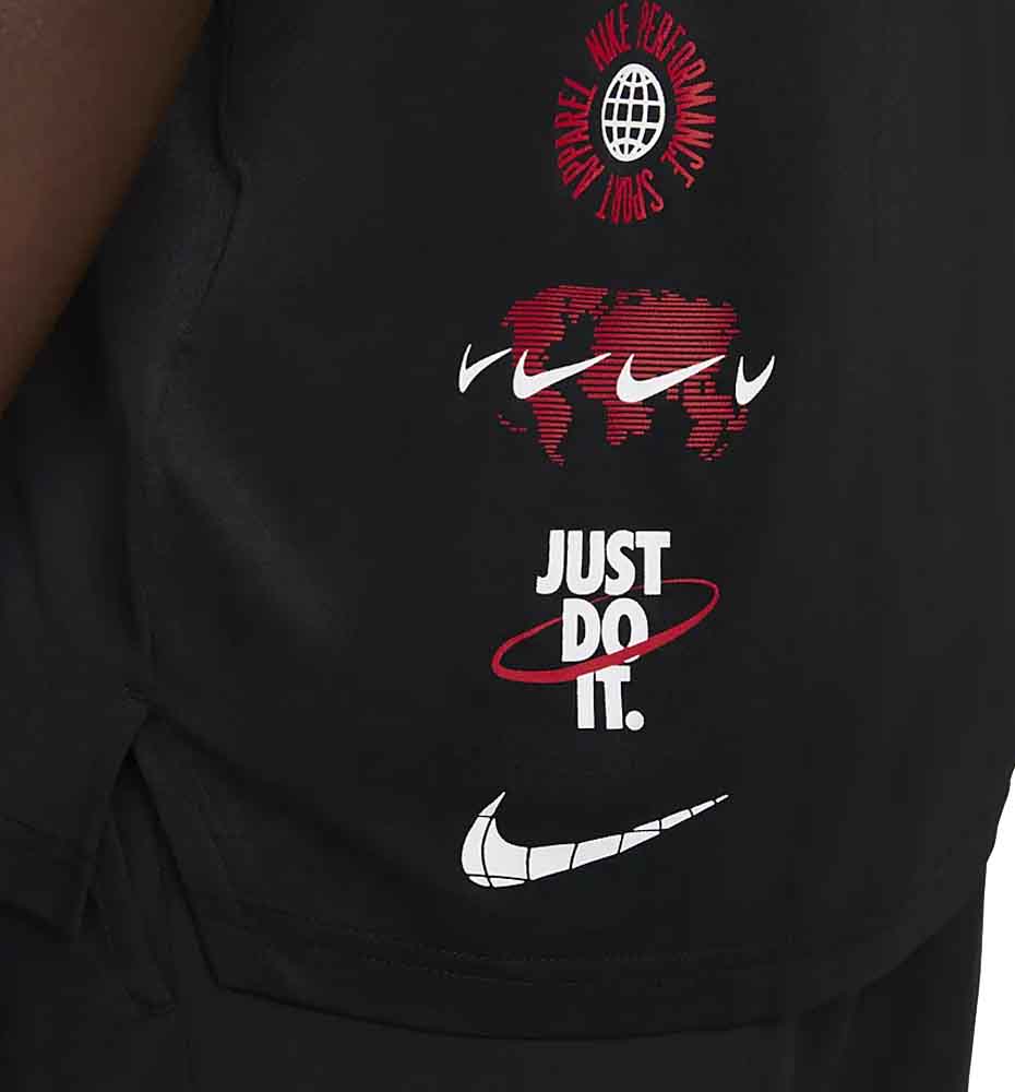 Camiseta M/c Fitness_Hombre_NIKE Dry Fit Estampado Mundo