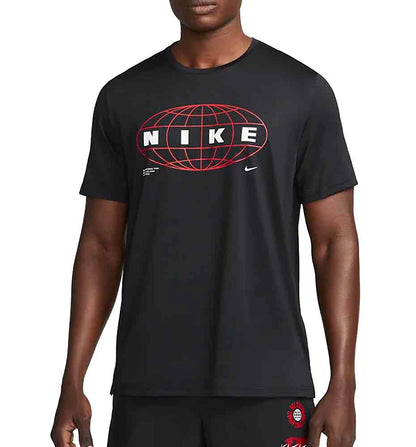 Camiseta M/c Fitness_Hombre_NIKE Dry Fit Estampado Mundo