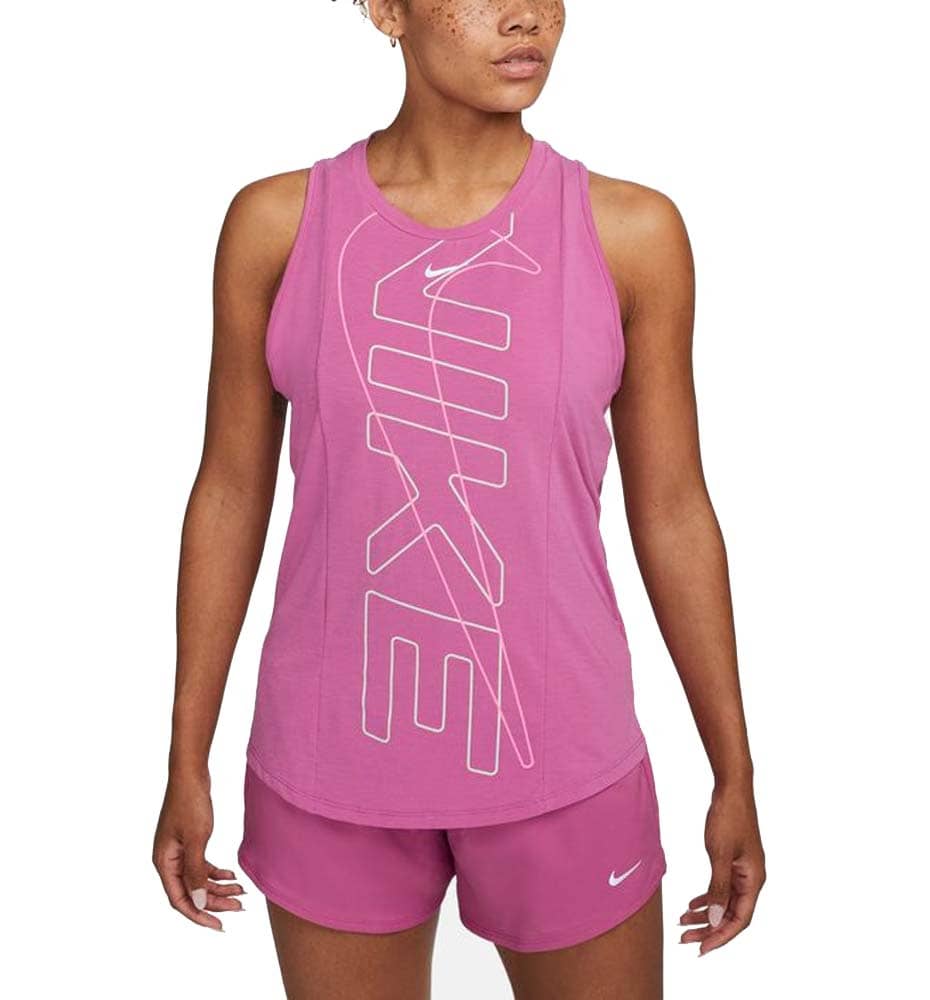 Camiseta Sin Mangas Fitness_Mujer_Nike Dri-fit One Luxe