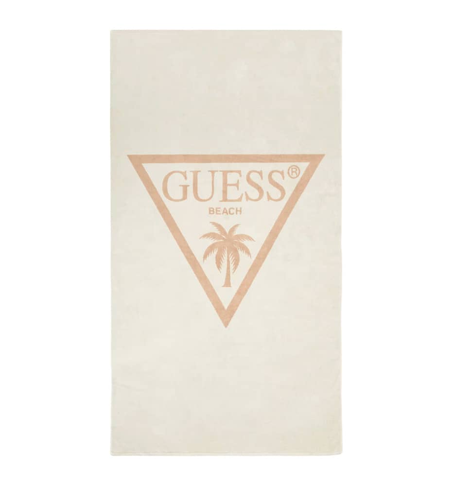 Bath Towel_Woman_GUESS Jacq Palm Triangle Logo Towel