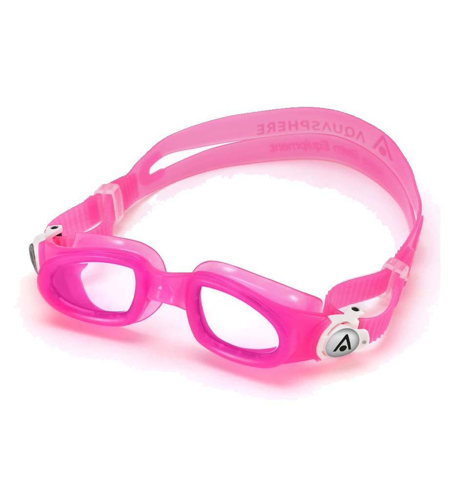 Gafas Natación_Unisex_AQUA SPHERE Moby Kid.a Pink White  Lenses