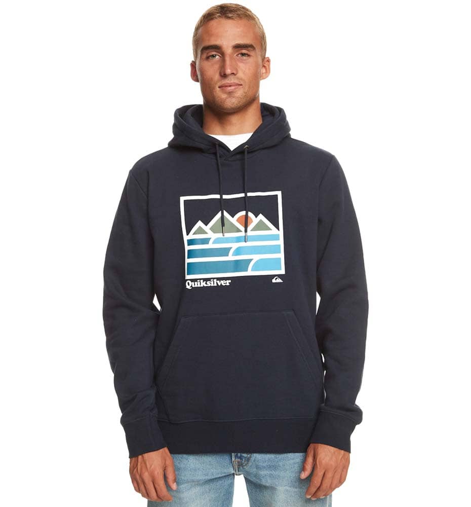 Hoodie Sudadera Capucha Casual_Hombre_QUIKSILVER Landscape Lines Hoodie