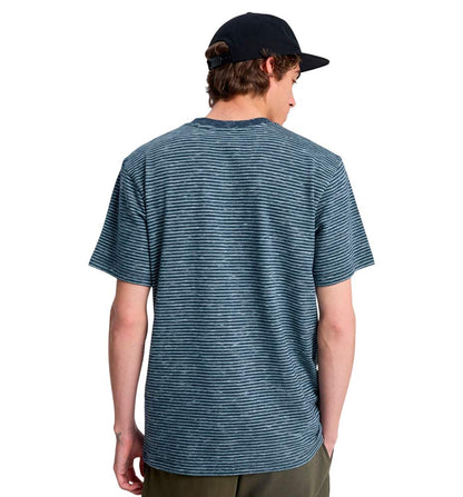 Camiseta Casual Quiksilver Lopaz Striped Pocket