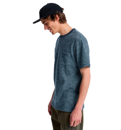 Camiseta Casual Quiksilver Lopaz Striped Pocket