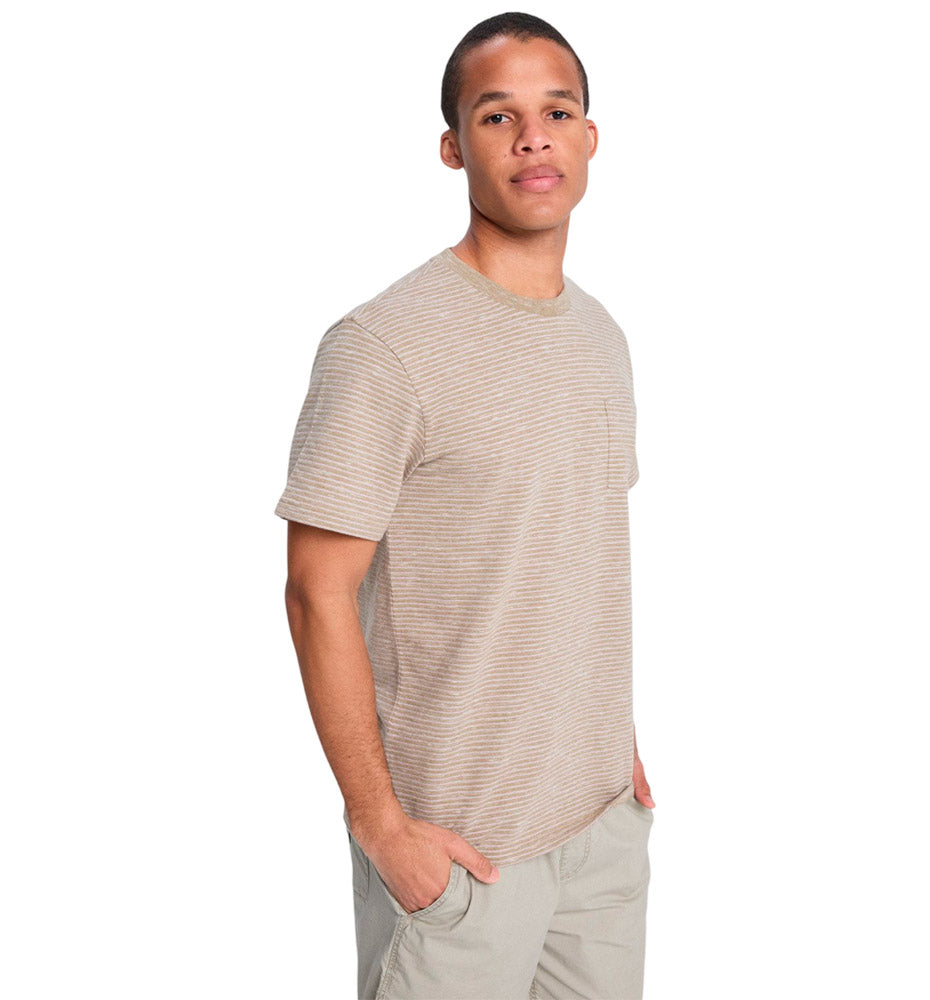 Camiseta Casual Quiksilver Lopaz Striped Pocket