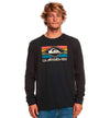 T-shirt M/l Casual_Men_QUIKSILVER Qs Rainbow Ls