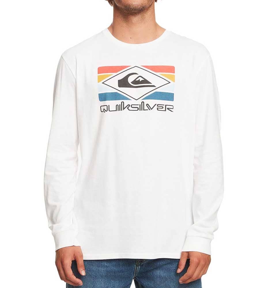 T-shirt M/l Casual_Men_QUIKSILVER Qs Rainbow Ls