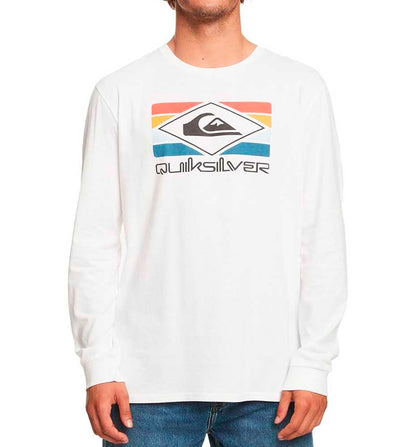 T-shirt M/l Casual_Men_QUIKSILVER Qs Rainbow Ls