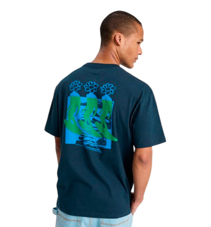 Camiseta Casual Quiksilver Flowers Surfing