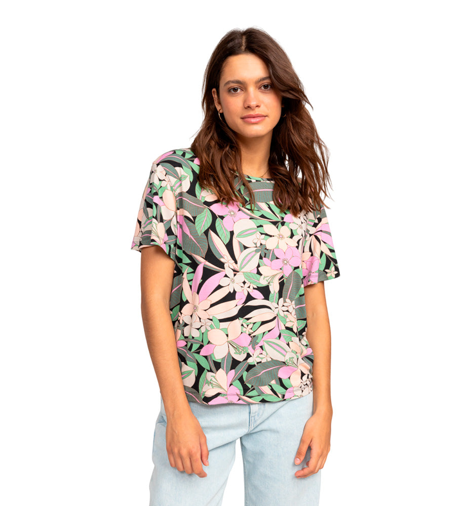 T-shirt M/c Casual_Woman_ROXY Flowers For Life