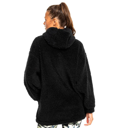 Hoodie Sudadera Capucha Casual_Mujer_ROXY Waves Of Warmth Sherpa Hoodie