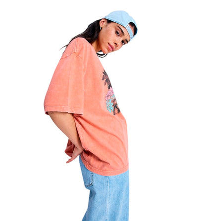 Camiseta Casual Roxy Talloversize Washed