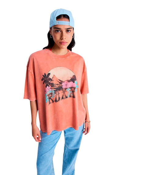 Camiseta Casual Roxy Talloversize Washed