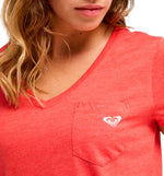 Camiseta Casual Roxy Laguna Green Neck