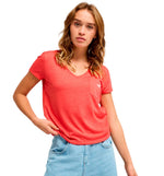Camiseta Casual Roxy Laguna Green Neck
