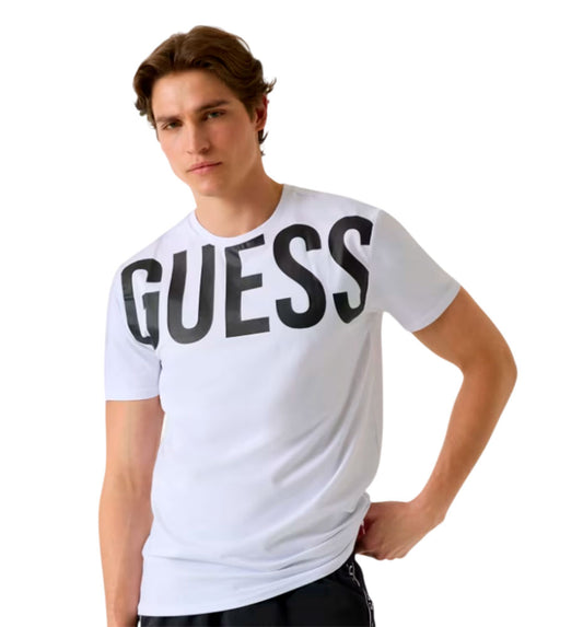 Camiseta Casual Guess Logo Palm