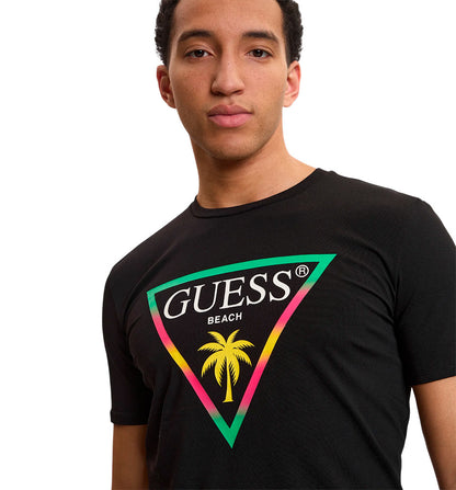 Camiseta Casual Guess New Triangle Palm Tee