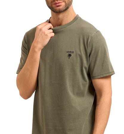 Camiseta Casual Guess New Palm Crew Neck Tee
