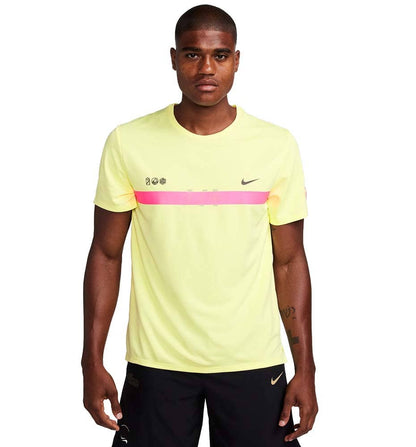 T-shirt M/c Running_Hombre_NIKE M Nk Df Uv Ss Miler Hkne