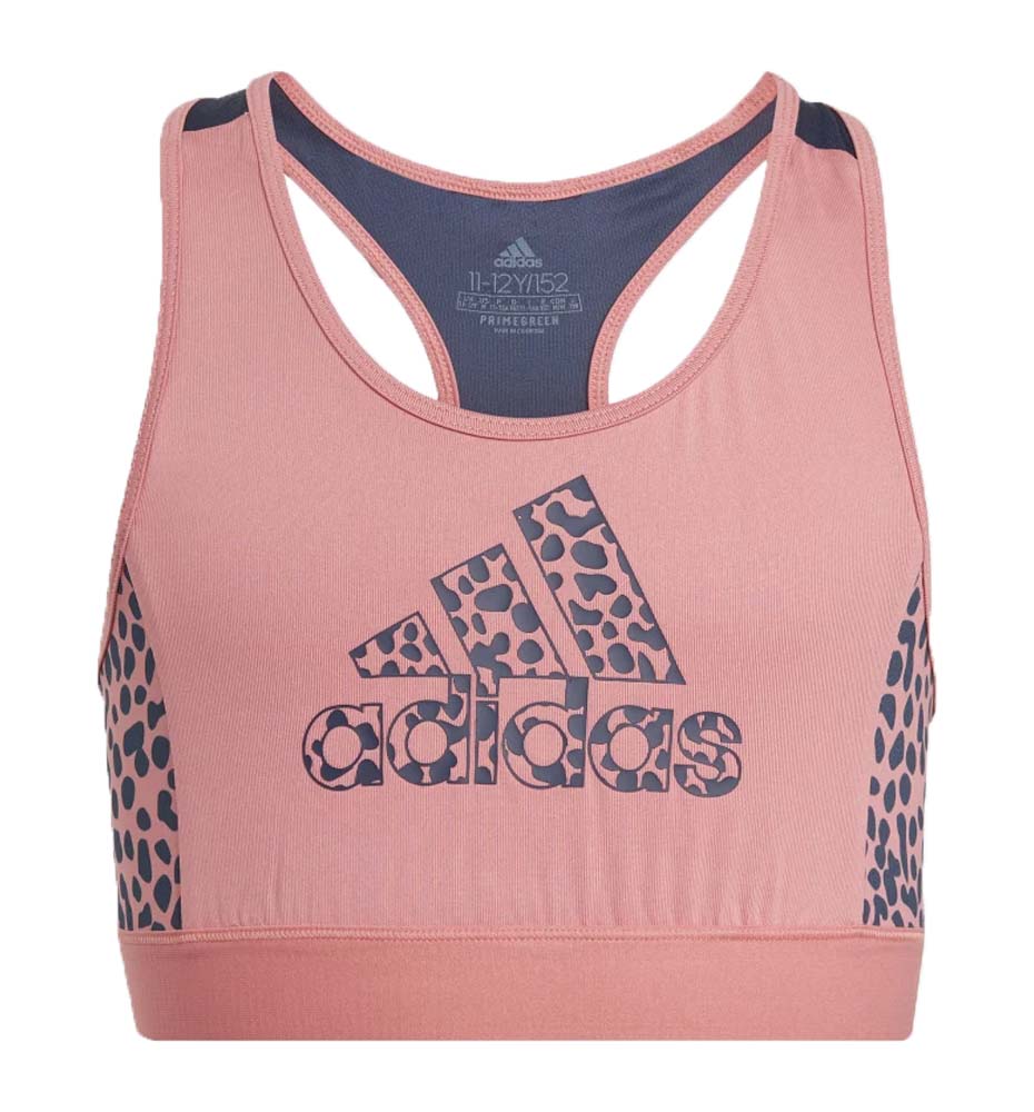 Sujetador deportivo de Fitness _Niña_ ADIDAS Designed To Move Leopard