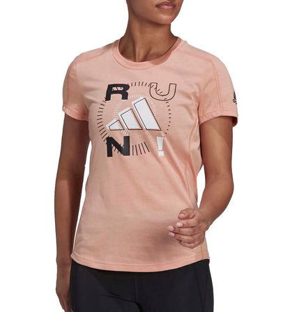 T-shirt M/c Running_Woman_ADIDAS Run Logo W 1