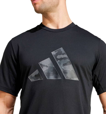 Camiseta M/c Fitness_Hombre_ADIDAS Camo Big Logo T