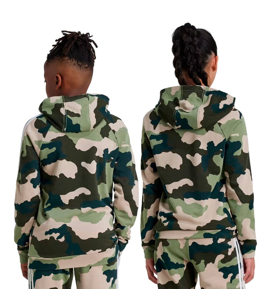 Hoodie Sweatshirt Casual Hood_Unisex_ADIDAS J Bl Camo Ft Hd