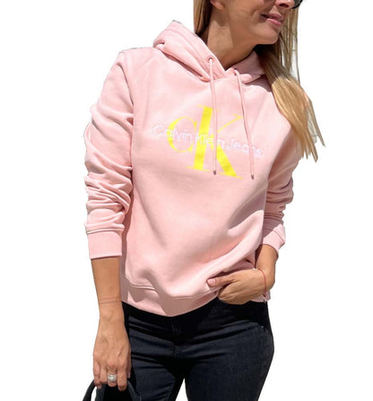 Hoodie Sudadera Capucha Casual_Mujer_CALVIN KLEIN Iconic Monologo Hoodie