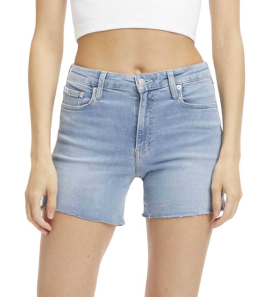 Casual Denim Shorts_Women_CALVIN KLEIN Mid Rise