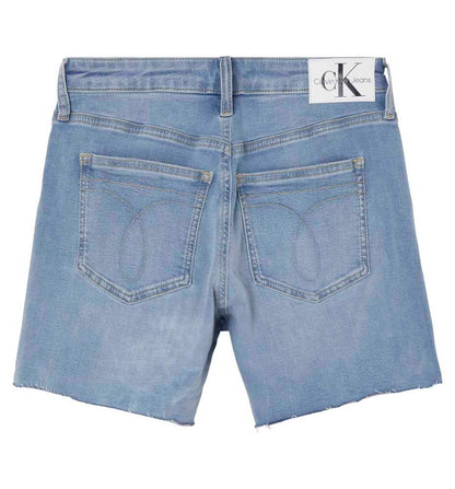 Short Casual Denim_Mujer_CALVIN KLEIN Mid Rise