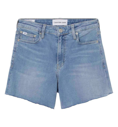 Casual Denim Shorts_Women_CALVIN KLEIN Mid Rise