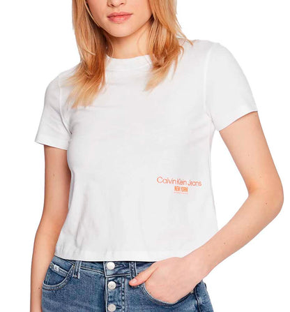 Camiseta M/c Casual_Mujer_CALVIN KLEIN Ny Logo Baby Tee