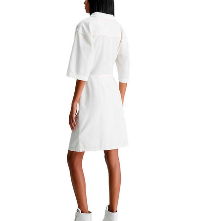 Vestido Casual_Mujer_CALVIN KLEIN Short Sleeves Seersucker Dress
