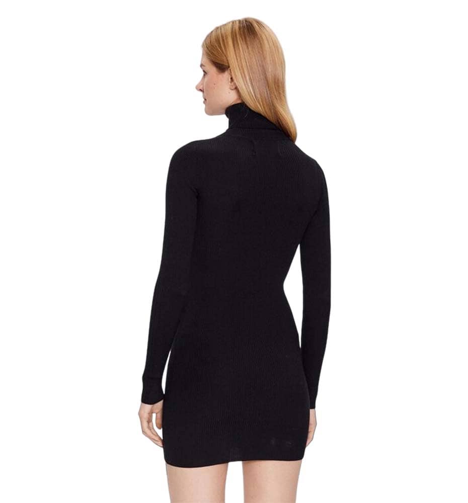 Casual Dress_Women_CALVIN KLEIN Badge Roll Neck Sweater Dress