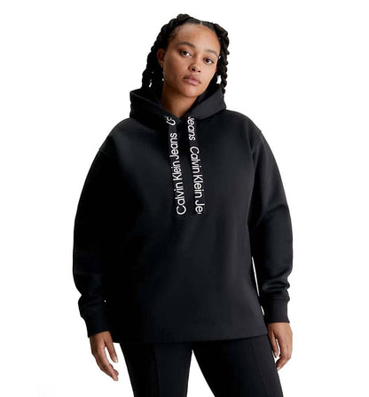 Hoodie Sudadera Capucha Casual_Mujer_CALVIN KLEIN Logo Drawcord Hoodie