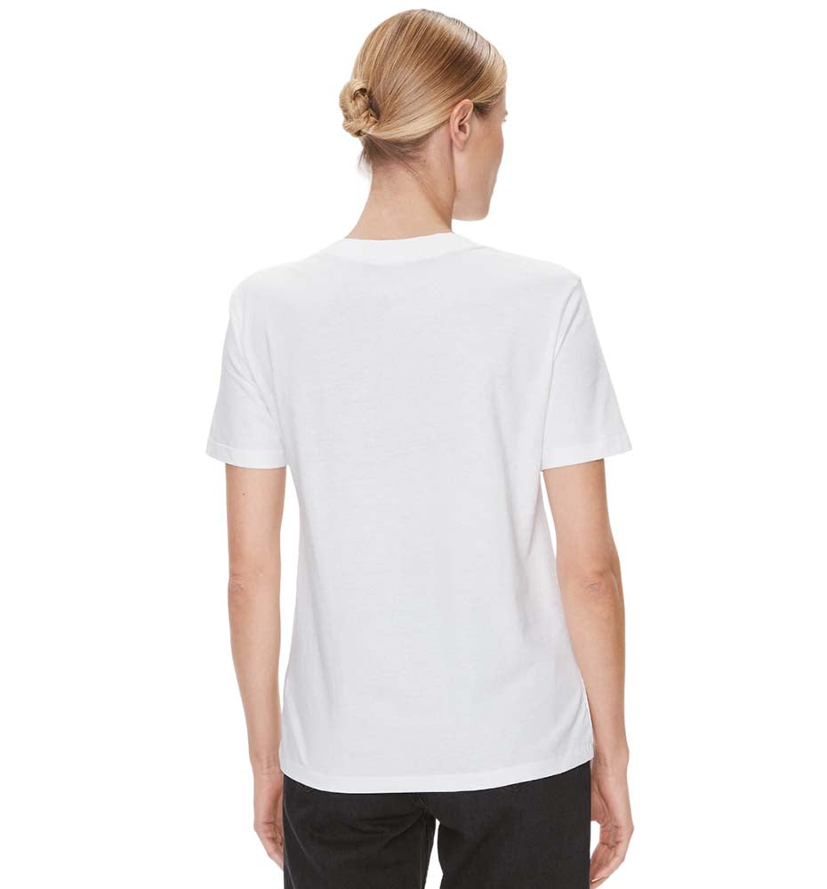 T-shirt M/c Casual_Mujer_CALVIN KLEIN Ck Embro Badge V-neck Tee