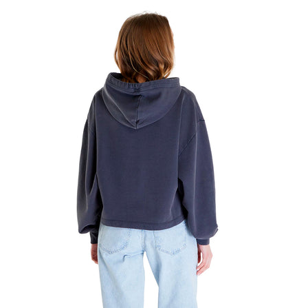 Hoodie Sudadera Capucha Casual_Mujer_CALVIN KLEIN Washed Woven Label Hoodie