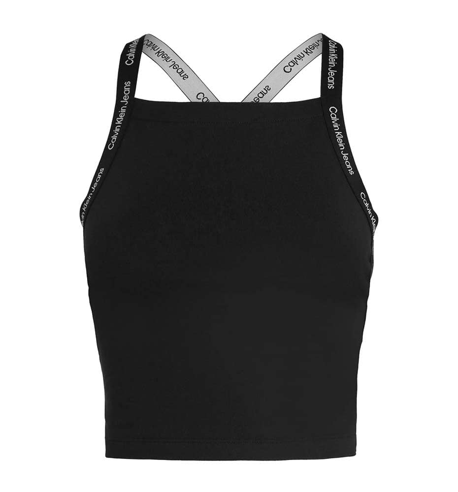 Casual Tank Top_Woman_CALVIN KLEIN Logo Elastic Strappy Top