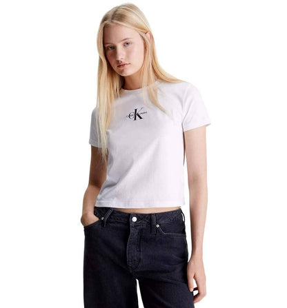 Camiseta M/c Casual_Mujer_CALVIN KLEIN Monologo Baby Tee