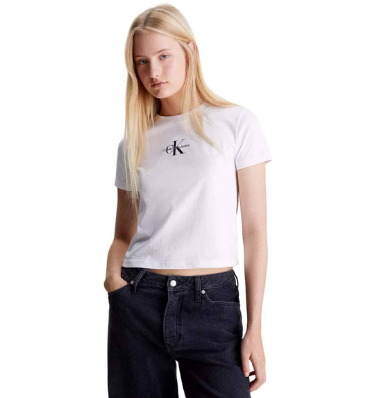 T-shirt M/c Casual_Mujer_CALVIN KLEIN Monologue Baby Tee