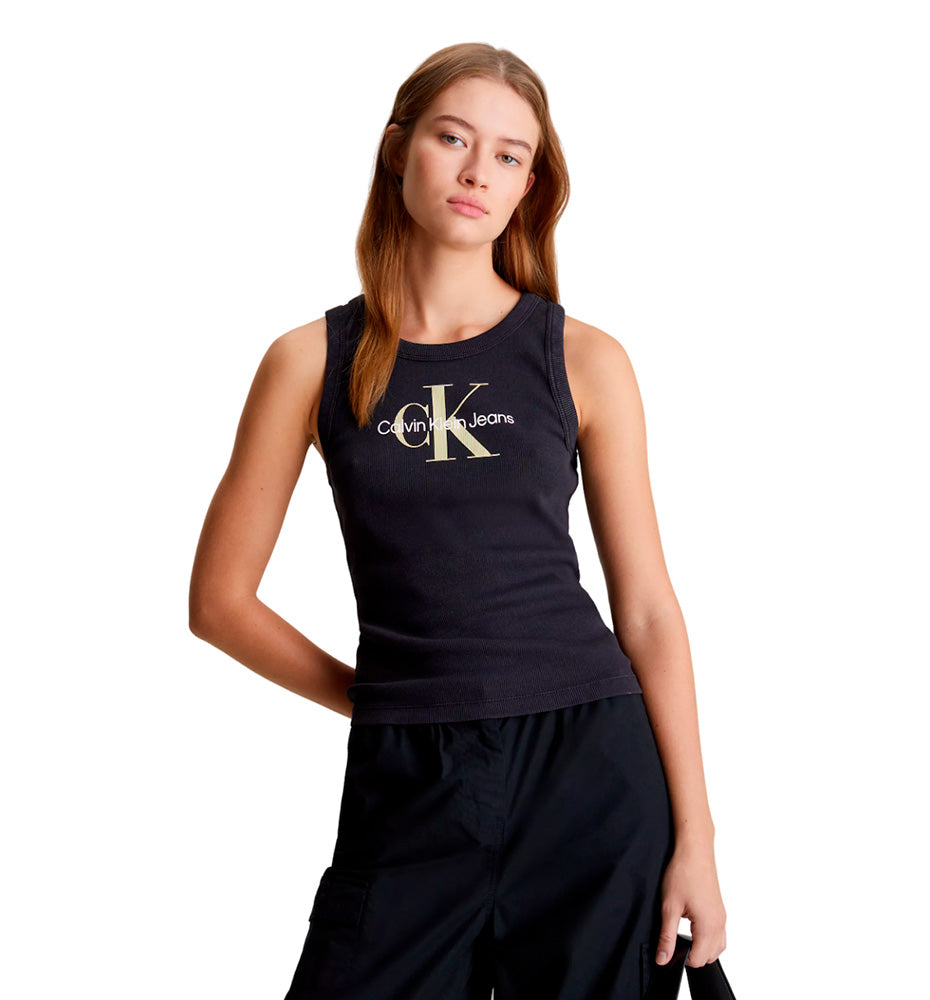 Casual_Woman_CALVIN KLEIN Archival Monologue Rib Tank Tank Top