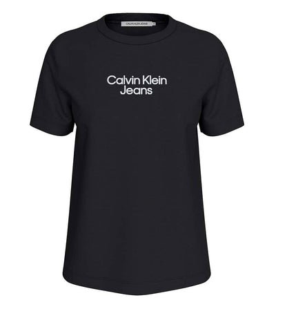 Camiseta M/c Casual_Mujer_CALVIN KLEIN Stacked Institutional Reg Tee