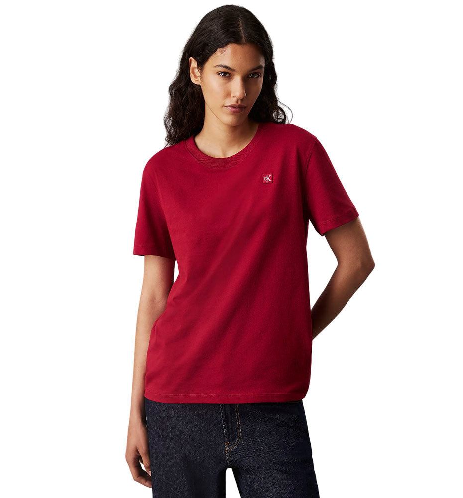 Camiseta M/c Casual_Mujer_CALVIN KLEIN Ck Embro Badge Regular Tee