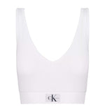 Camiseta De Tirantes Casual Calvin Klein Woven Label Rib Crop V-Neck Top