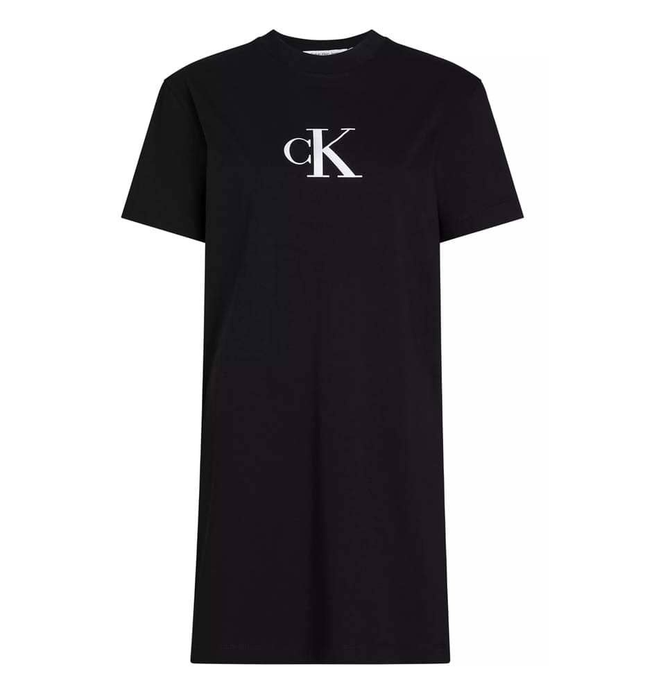 Casual Dress_Woman_CALVIN KLEIN Satin Ck T-shirt Dress