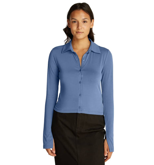 Camisa Casual_Mujer_CALVIN KLEIN Modal Long Sleeve Shirt