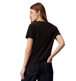 Camiseta M/C Casual Calvin Klein Chenille Monologo Regular Tee