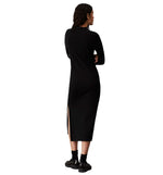 Vestido Casual Calvin Klein Woven Label Rib Polo Ls Dress