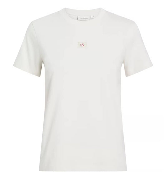 T-shirt M/c Casual_Mujer_CALVIN KLEIN Woven Label Regular Tee